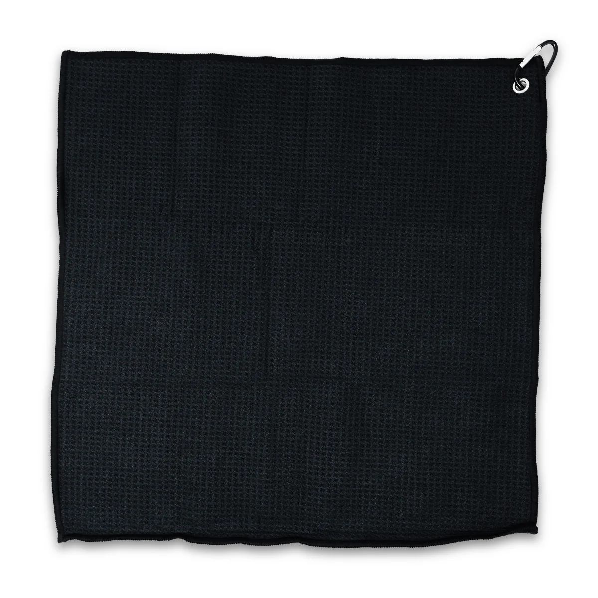 717 Black Golf Towels With Carabiner 3pc Set - Image 3