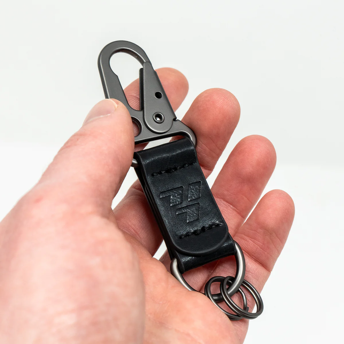 717 Black Leather Keychain - Image 4