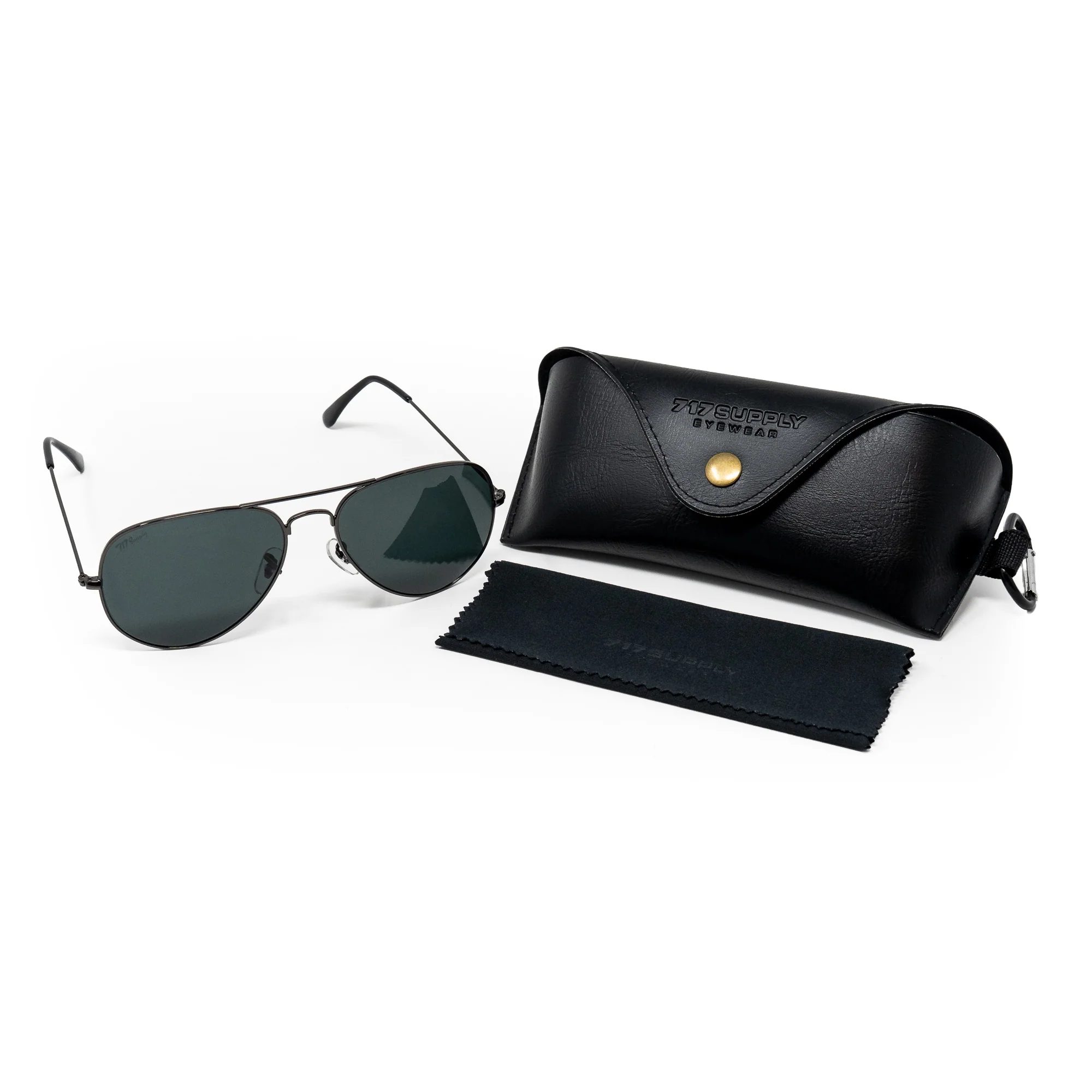717 Gold Aviators Sunglasses - Image 4