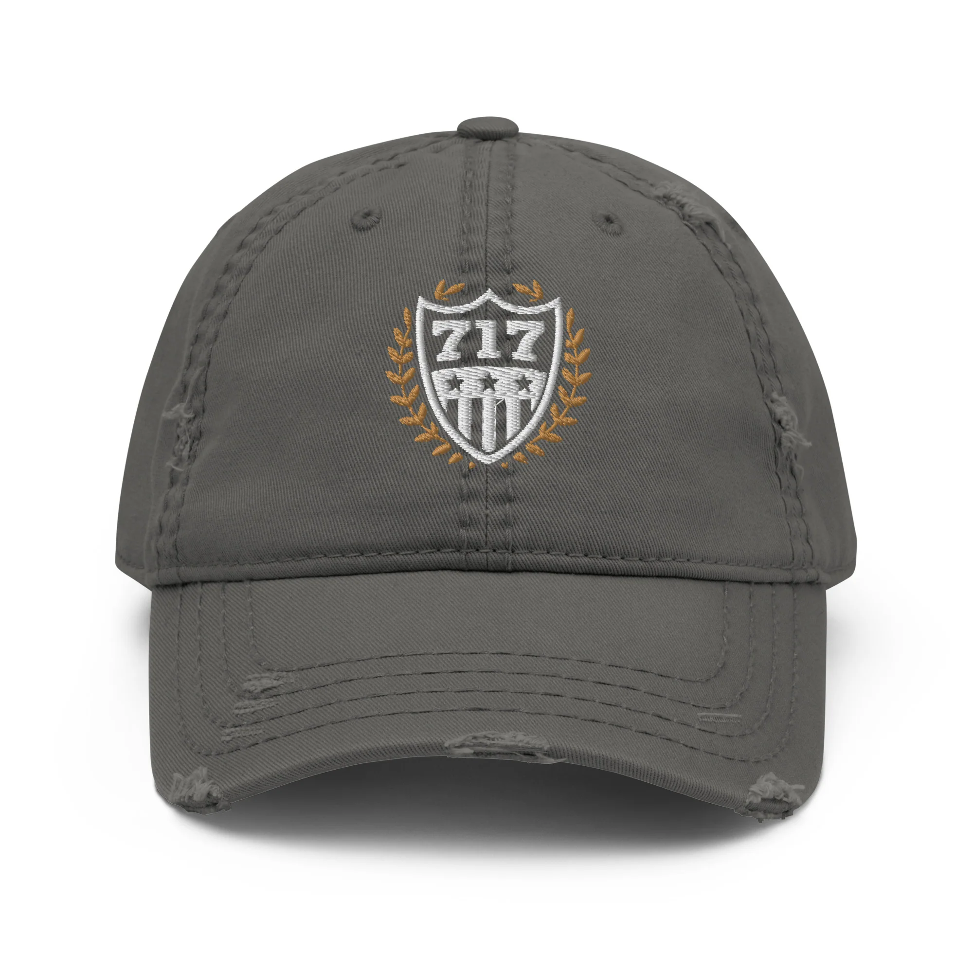 717 Crest Distressed Dad Hat - Image 10
