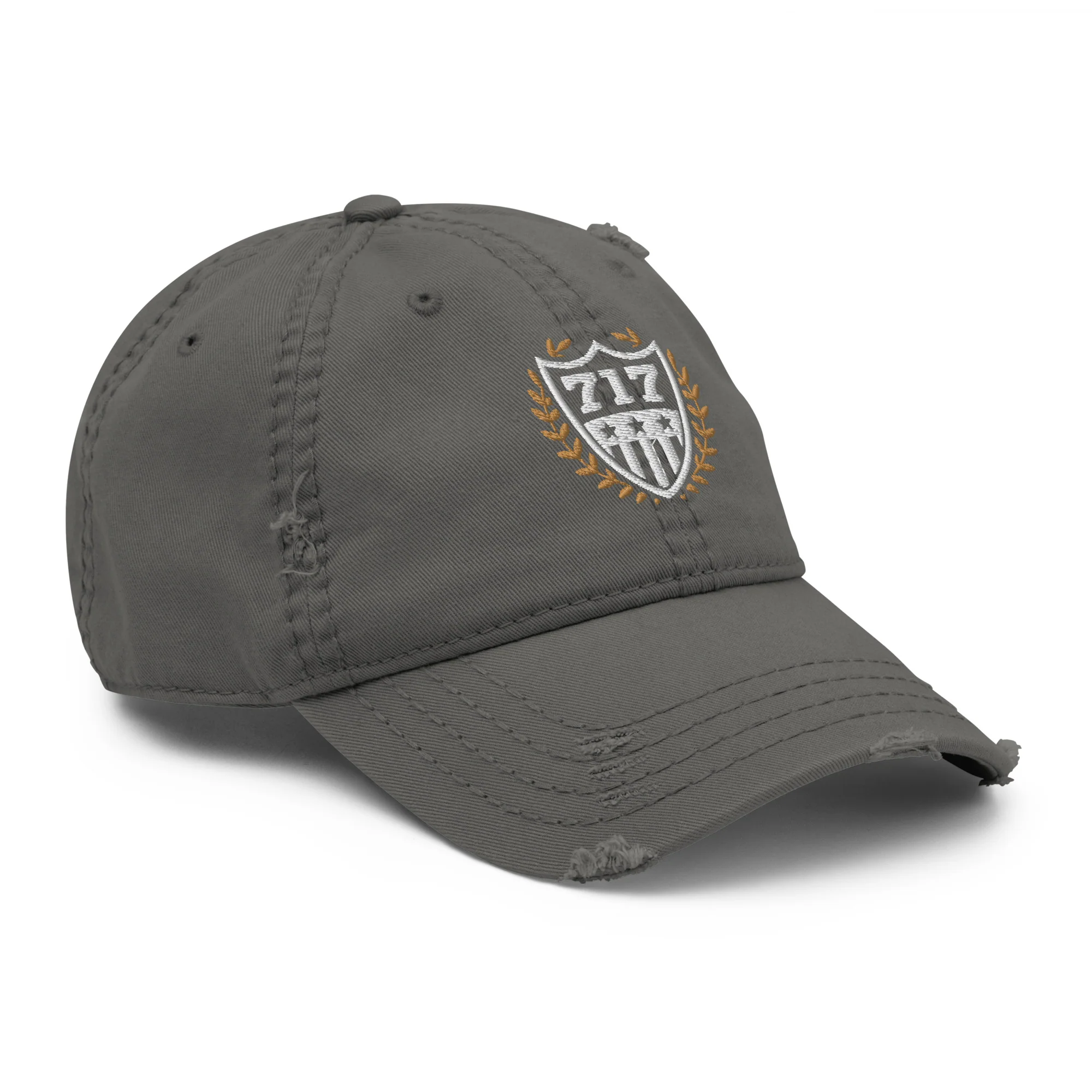 717 Crest Distressed Dad Hat - Image 11