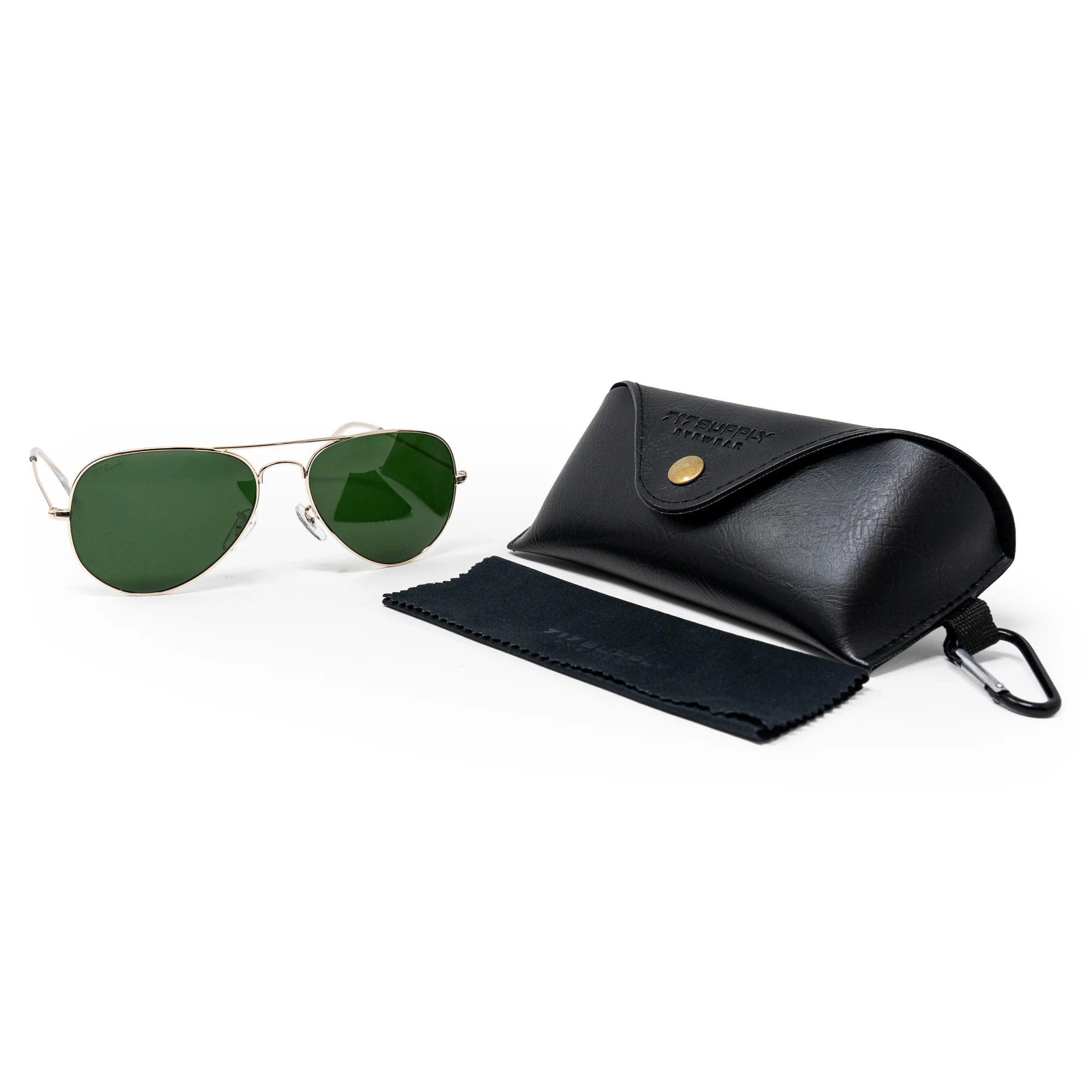 717 Gold Aviators Sunglasses - Image 3