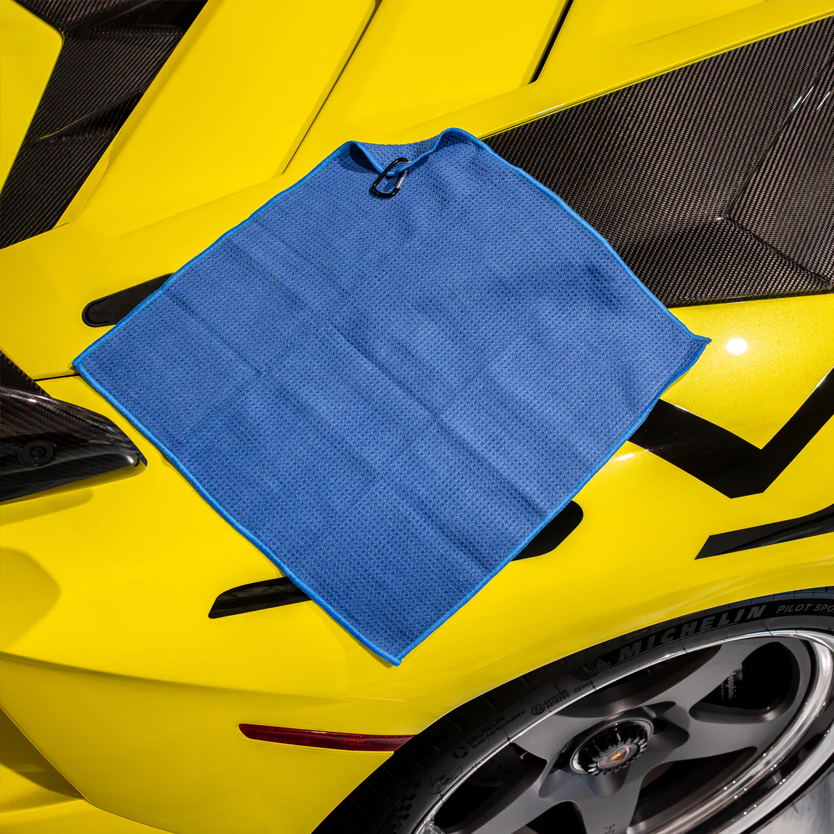 717 Blue Golf Towels With Carabiner 3pc Set - Image 4