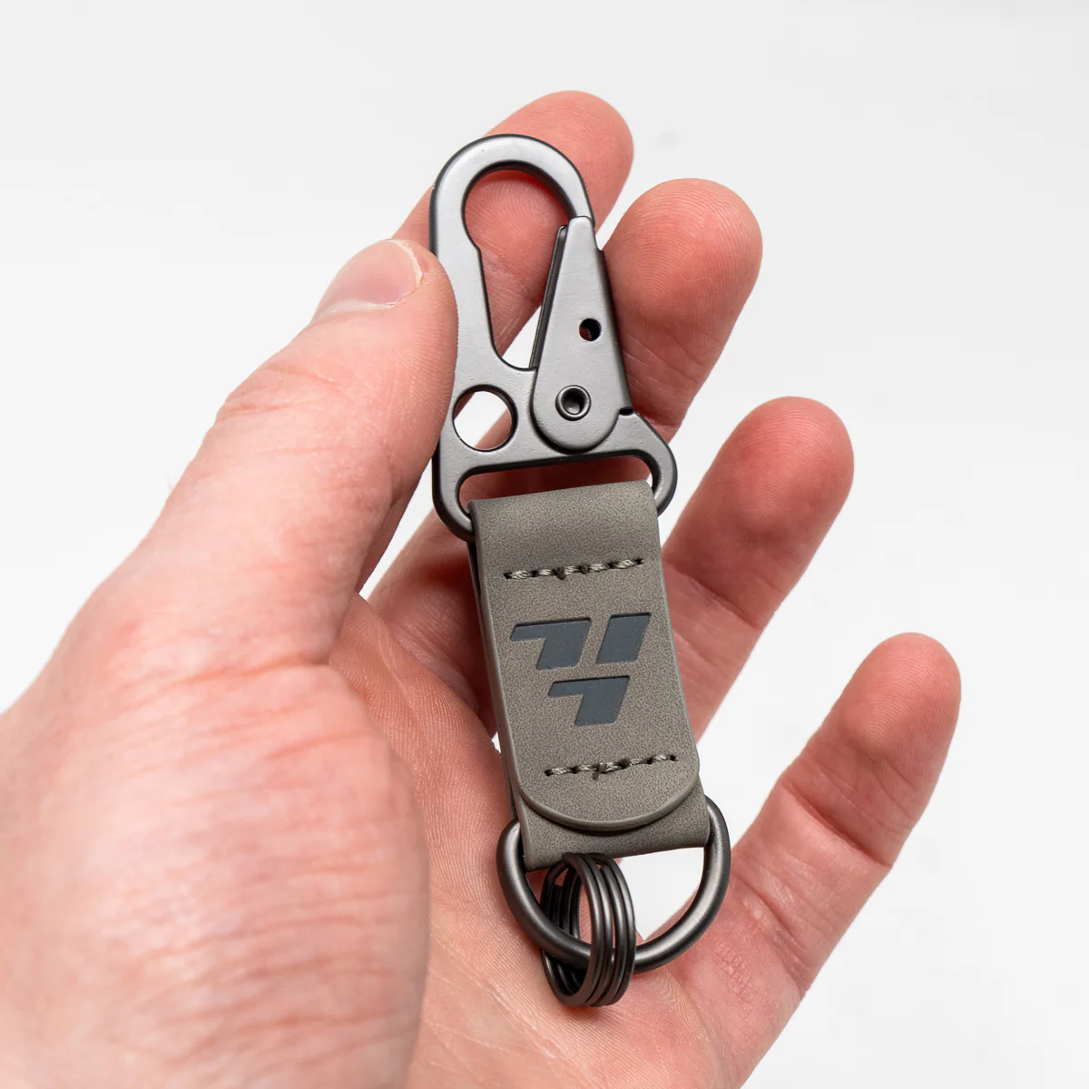 717 Grey Suede Keychain - Image 4