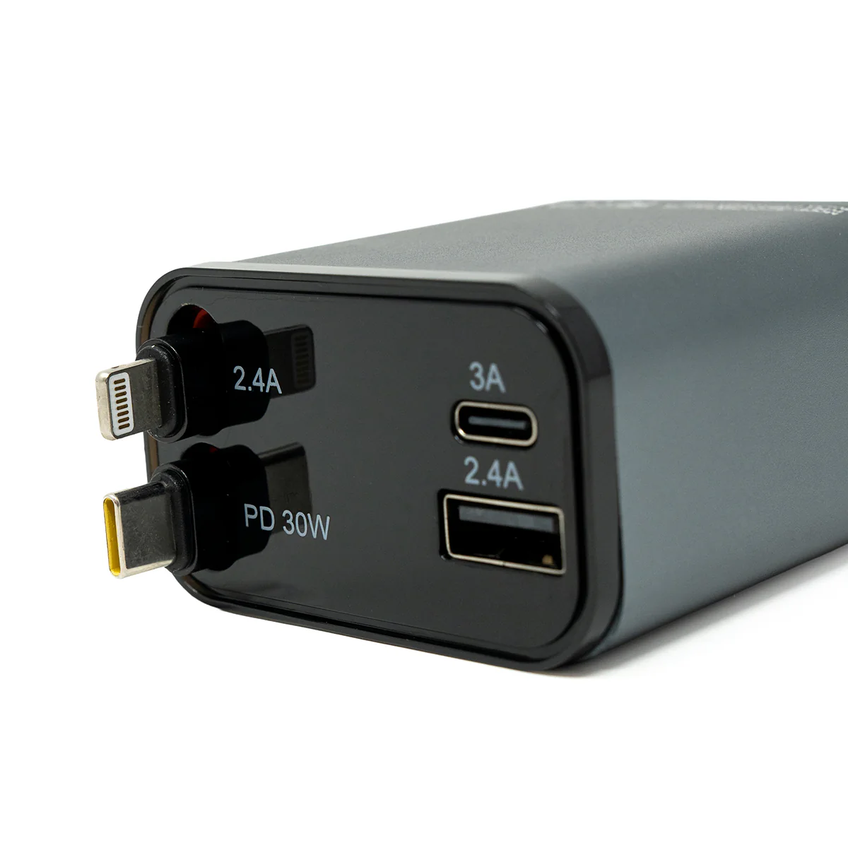 Multi-Port Car Charger – 30W with Retractable Cords - Image 5