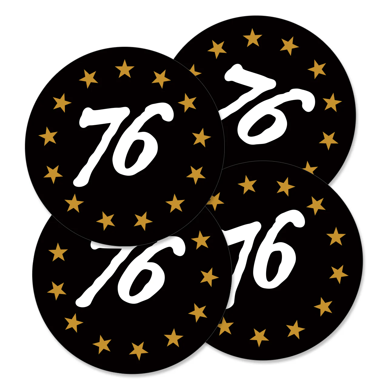 76 Sticker - Packs of 4