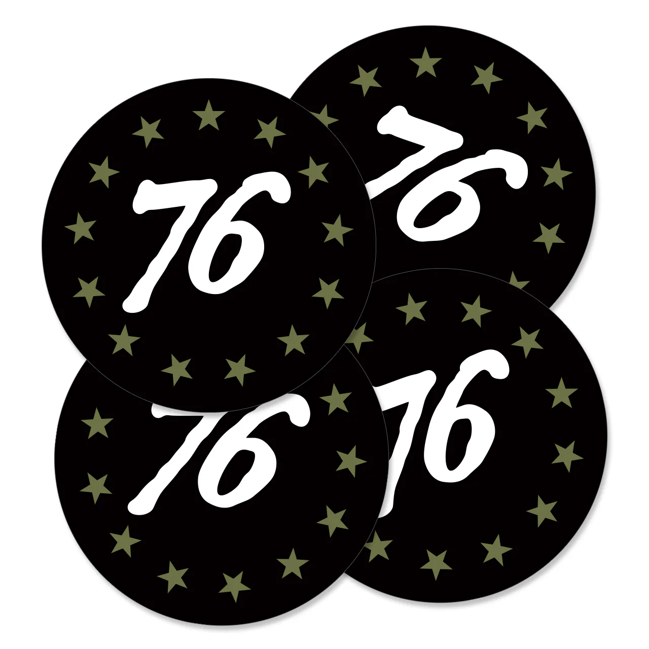 76 Sticker - Packs of 4 - Image 2
