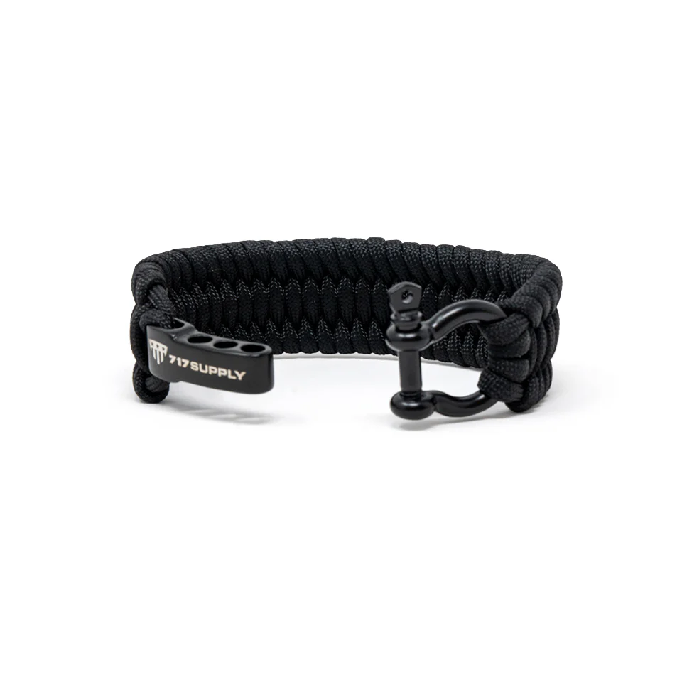 Black Paracord Bracelet - Image 3