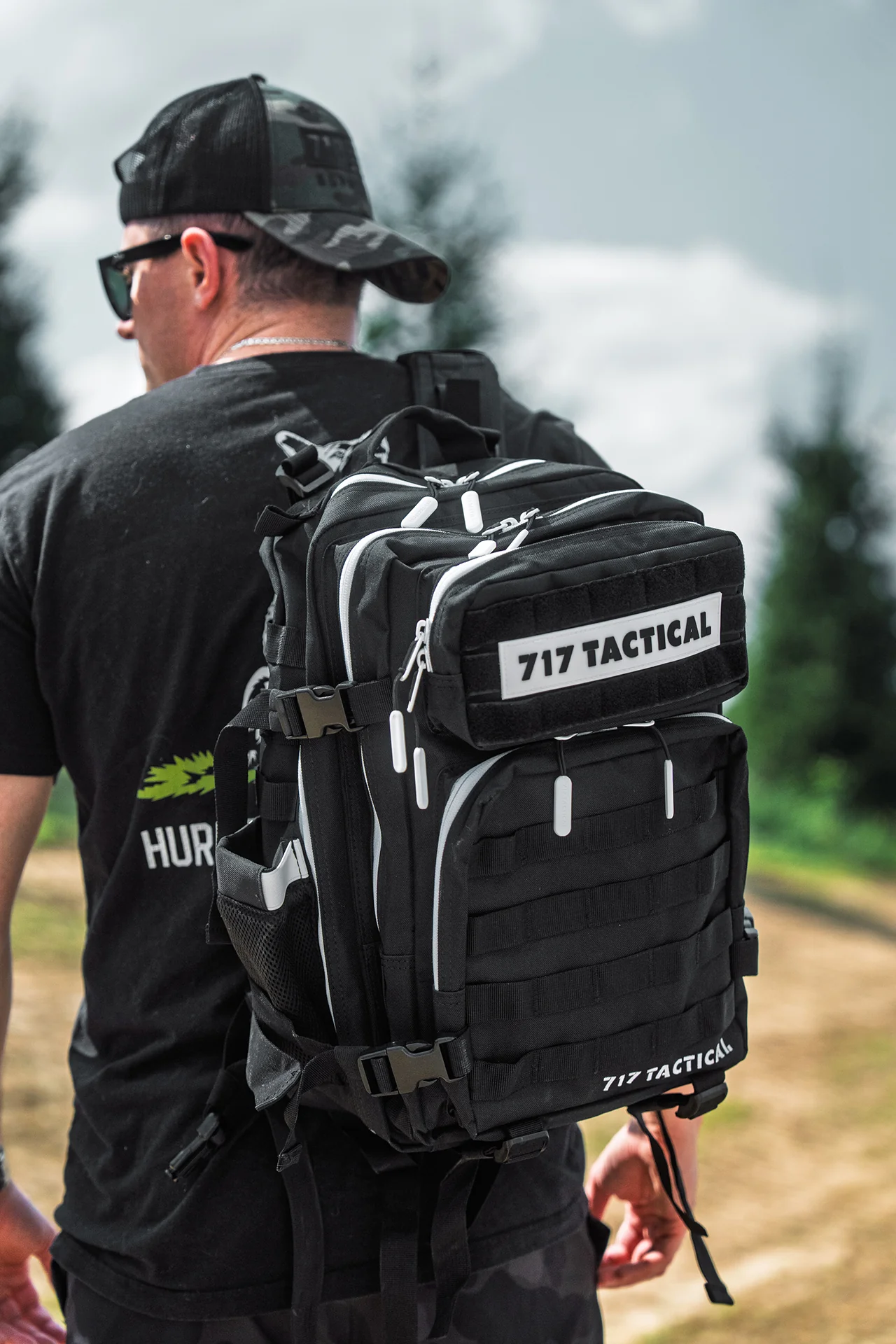 White Line Black 717 Tactical Backpack - Image 2