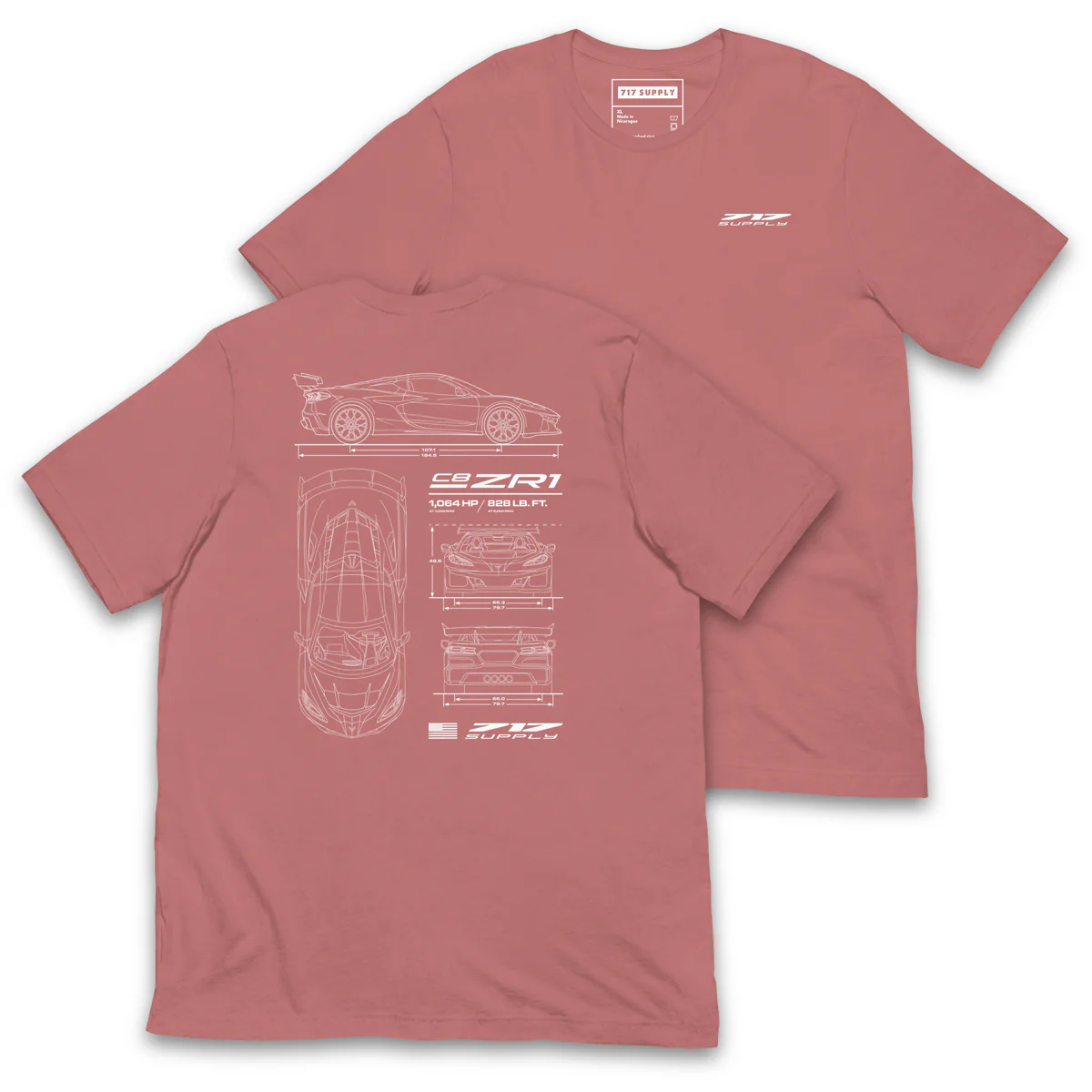 C8ZR1 Blueprint Shirt - Image 3