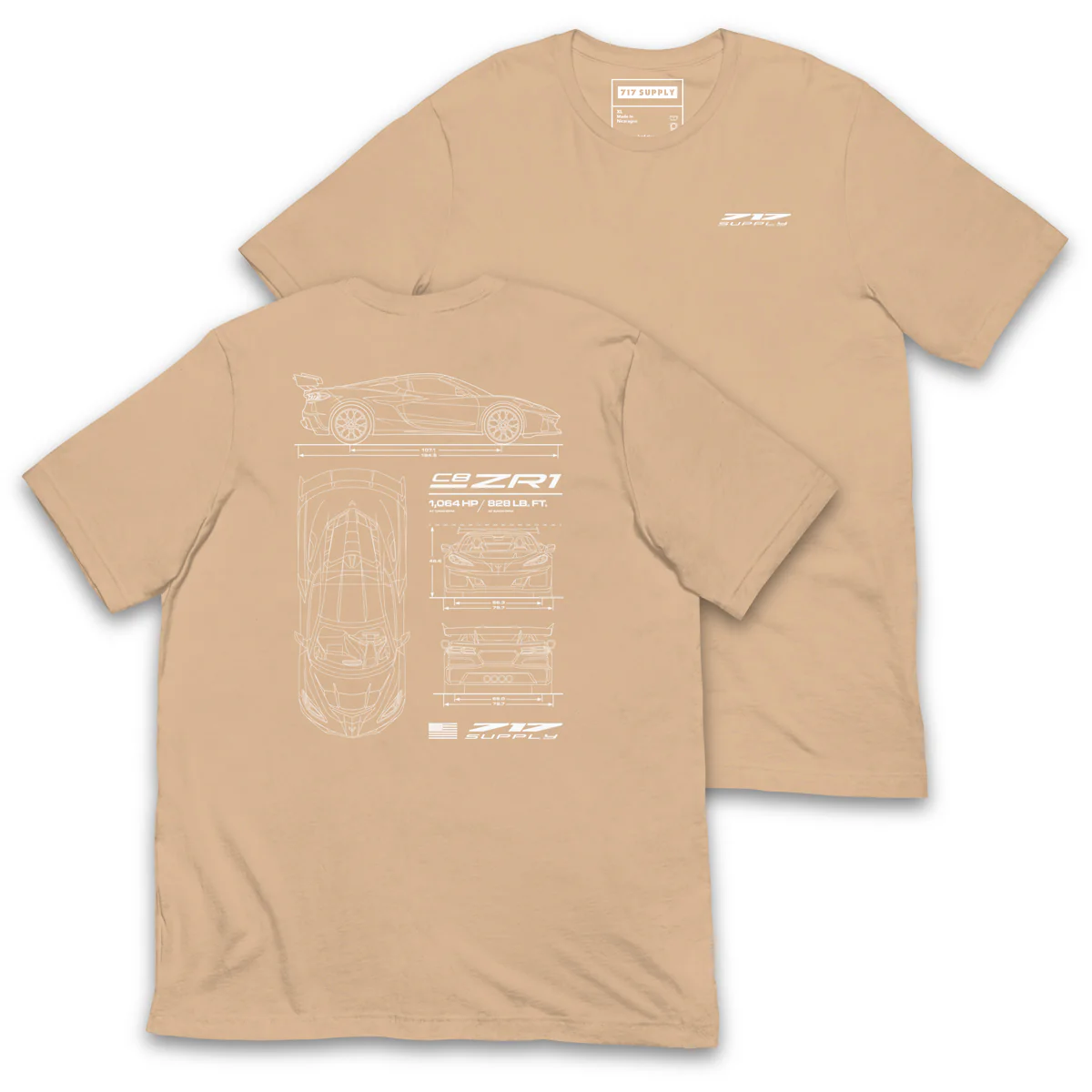 C8ZR1 Blueprint Shirt - Image 4
