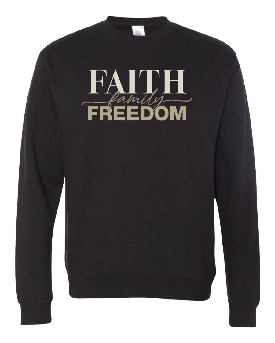 Faith Family Freedom Sweatshirt - Image 2