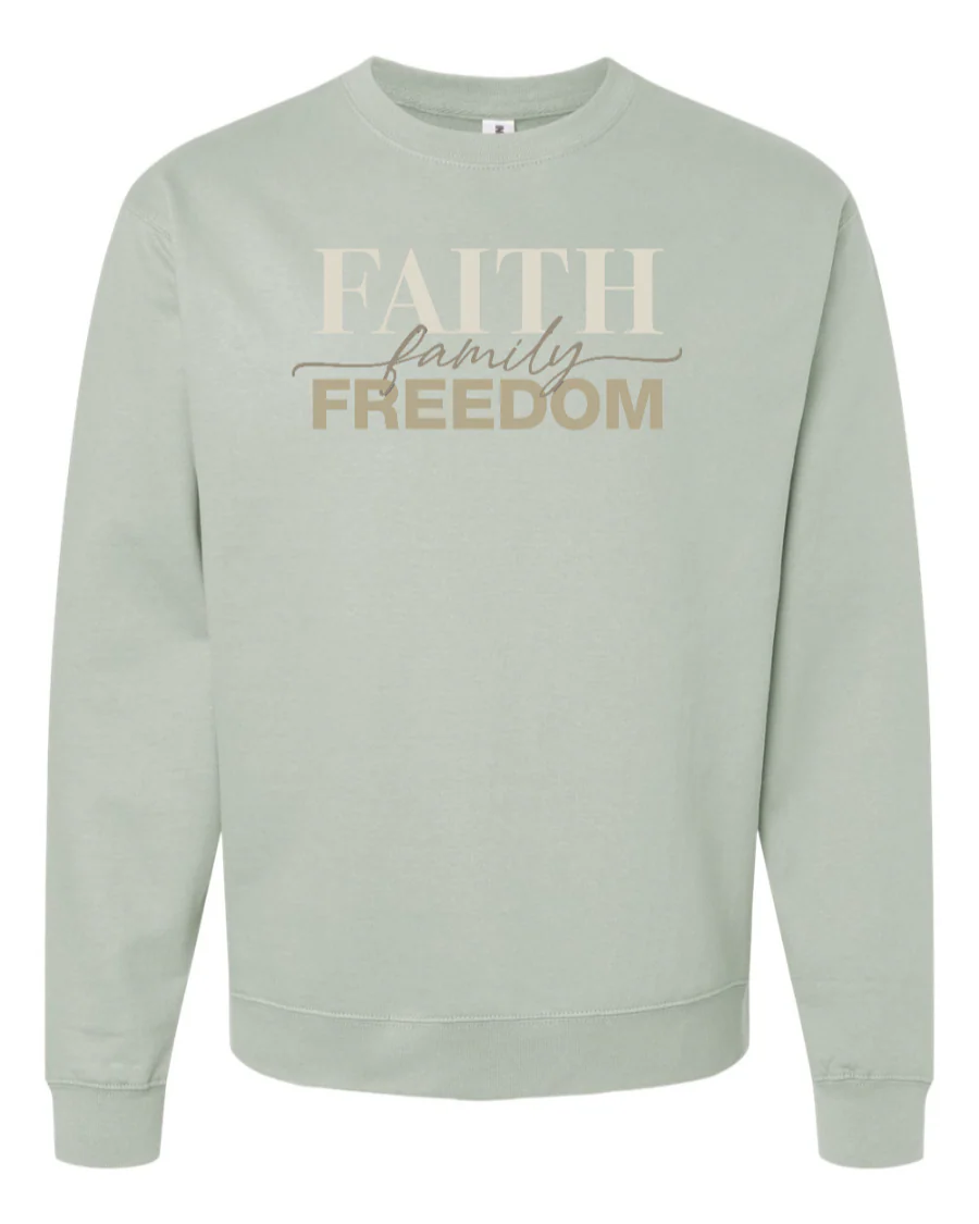 Faith Family Freedom Sweatshirt - Image 3