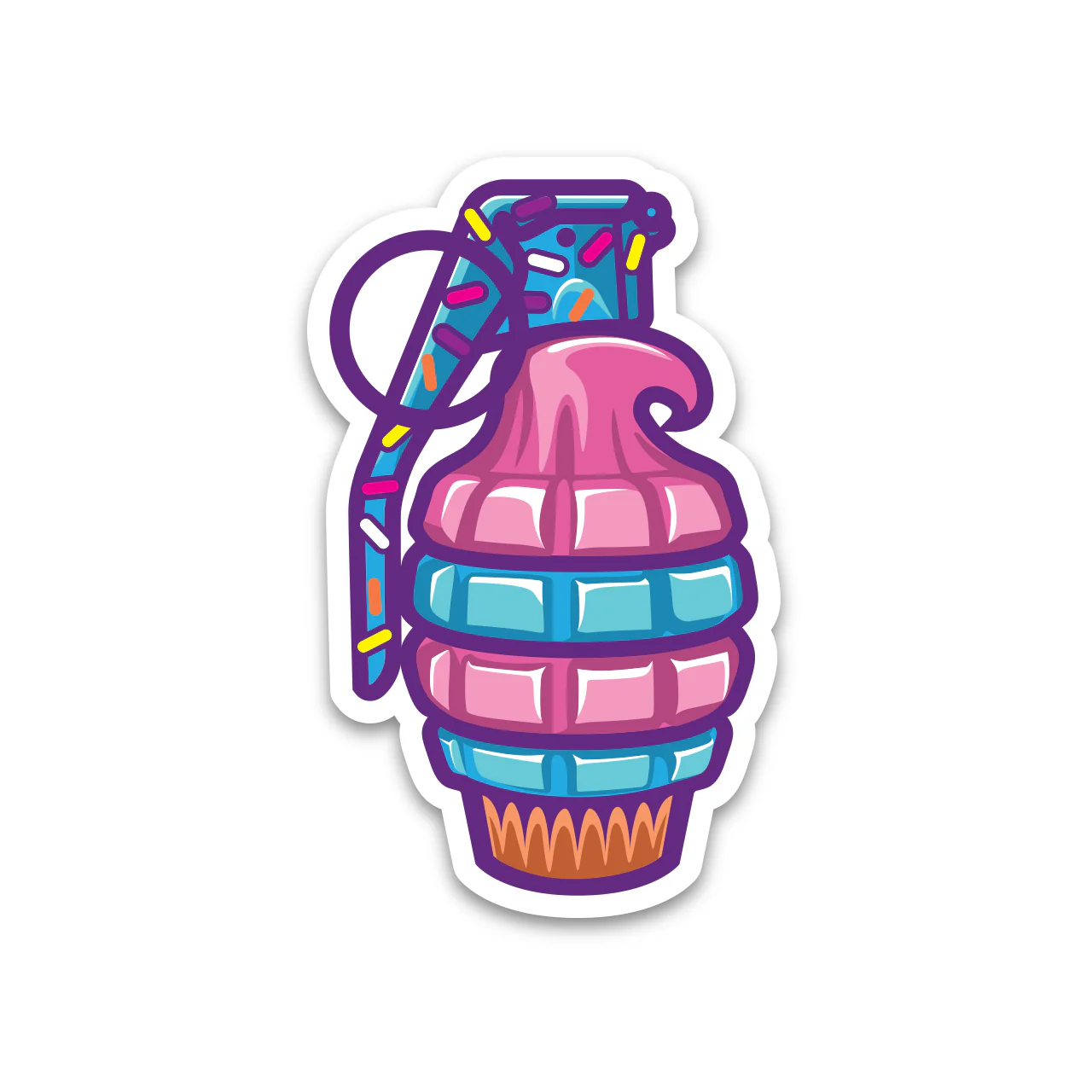 Frenchies Boom Cake Sticker - 4 Pack - Image 2