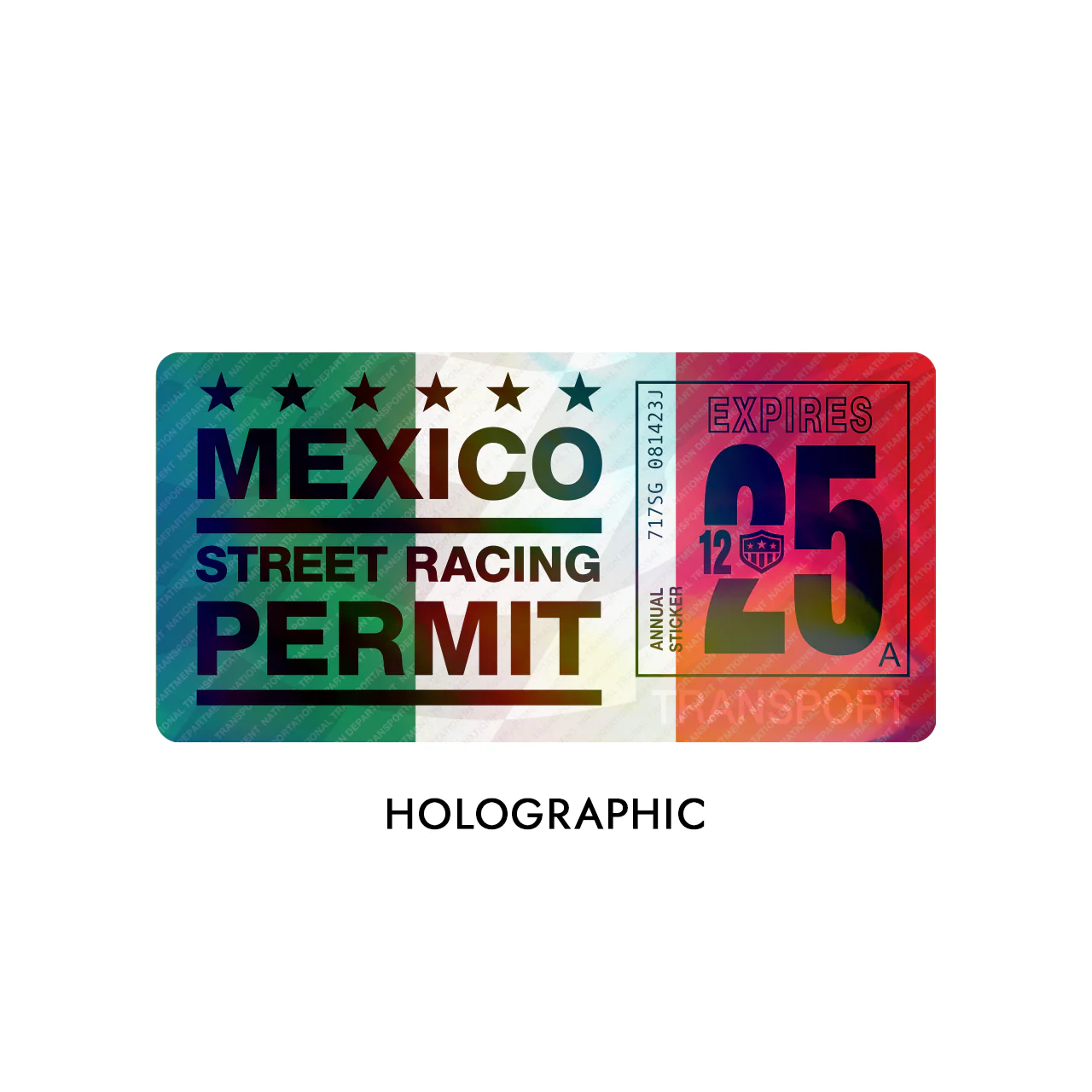 Mexico Street Racing Sticker - Packs of 4 - Image 3