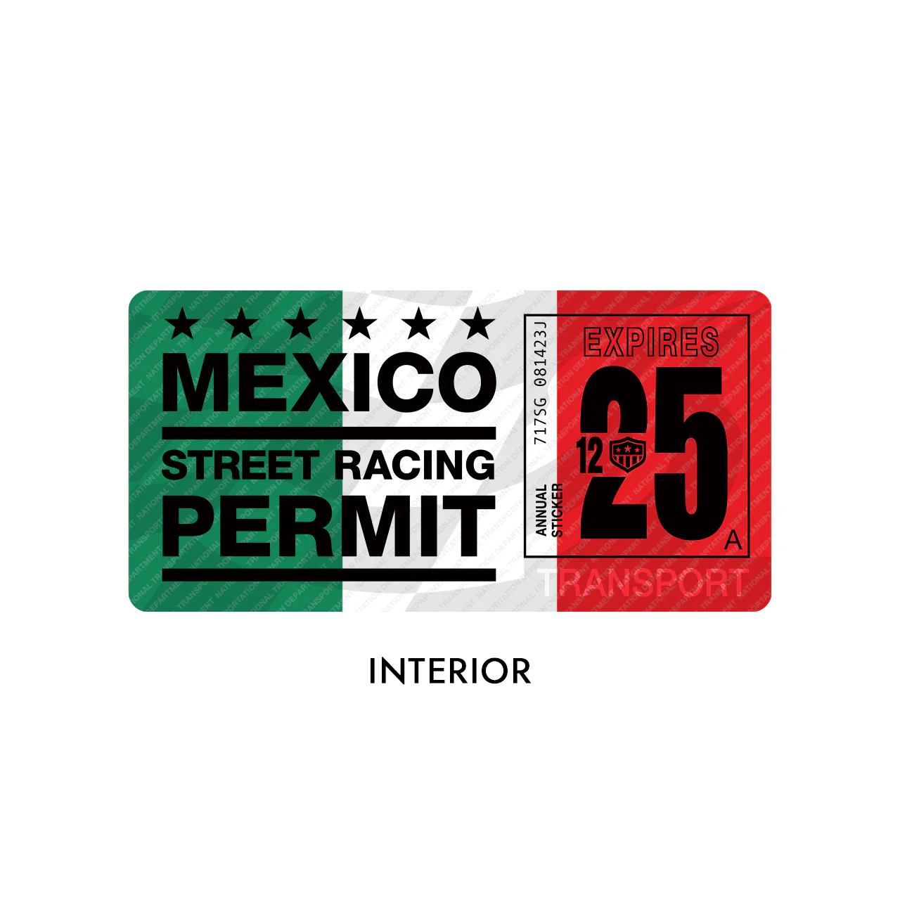 Mexico Street Racing Sticker - Packs of 4 - Image 4