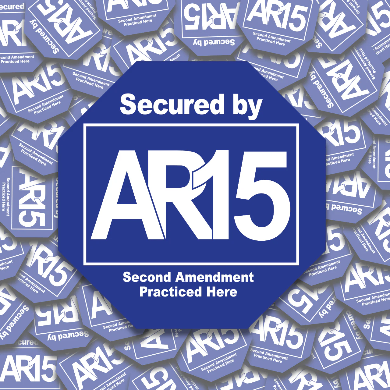 Secured by AR15 Sticker - 2 Pack - Image 2