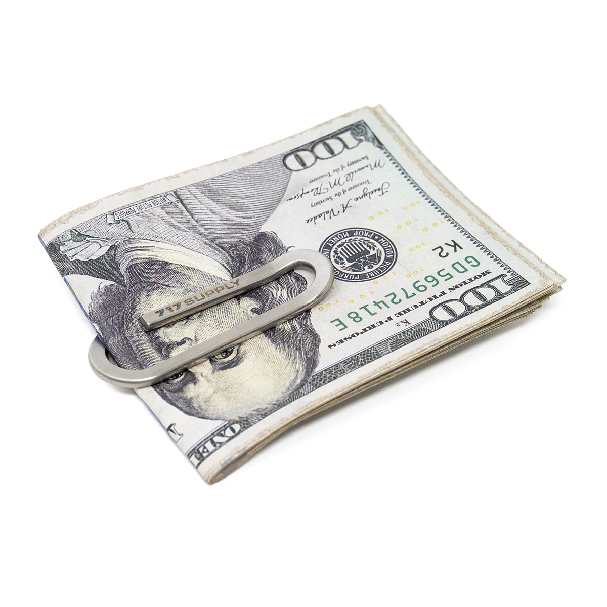 717 Supply Large Paperclip Money Clip - Silver - Image 3