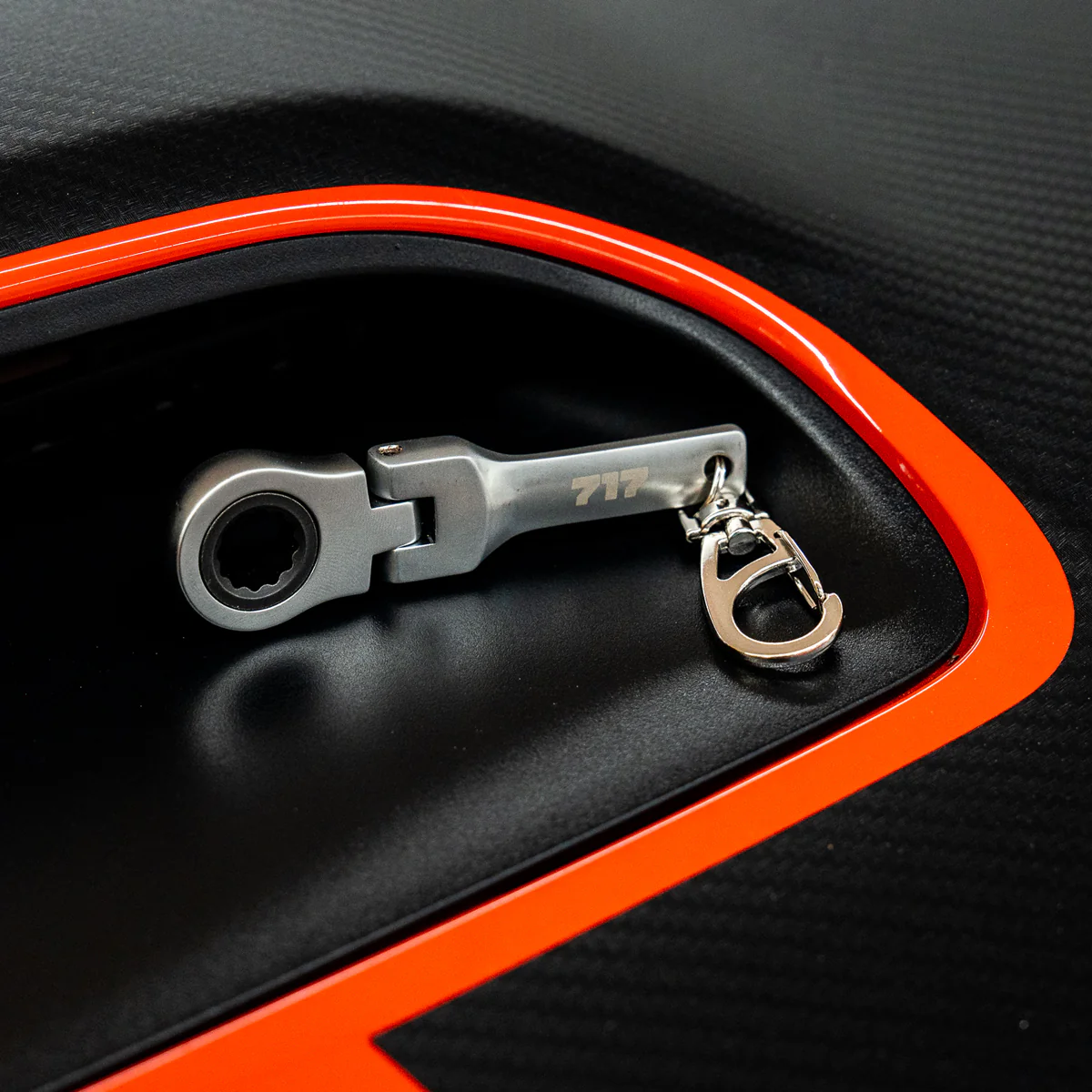 Chrome 10mm Ratchet Keychain - Image 4