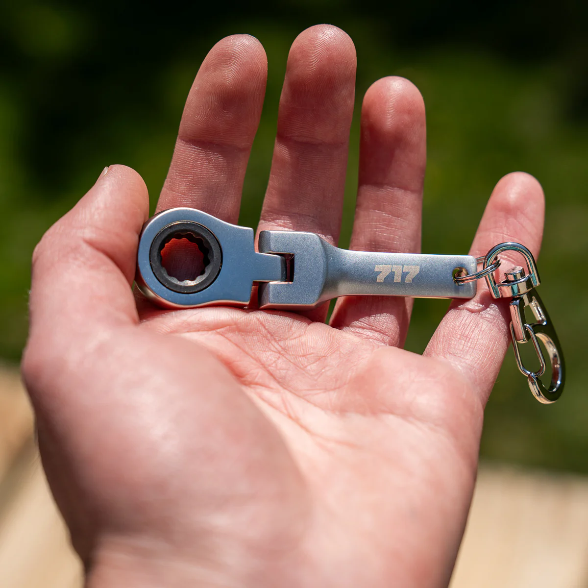 Chrome 10mm Ratchet Keychain - Image 5